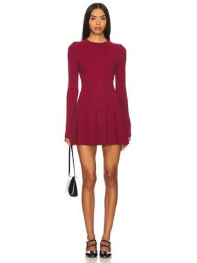 NEW!! FREE PEOPLE Emmy Mini Dress / Aged Red Size L